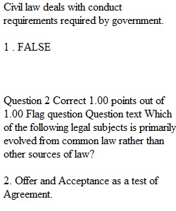 Chapter 1 Self Assessment Quiz